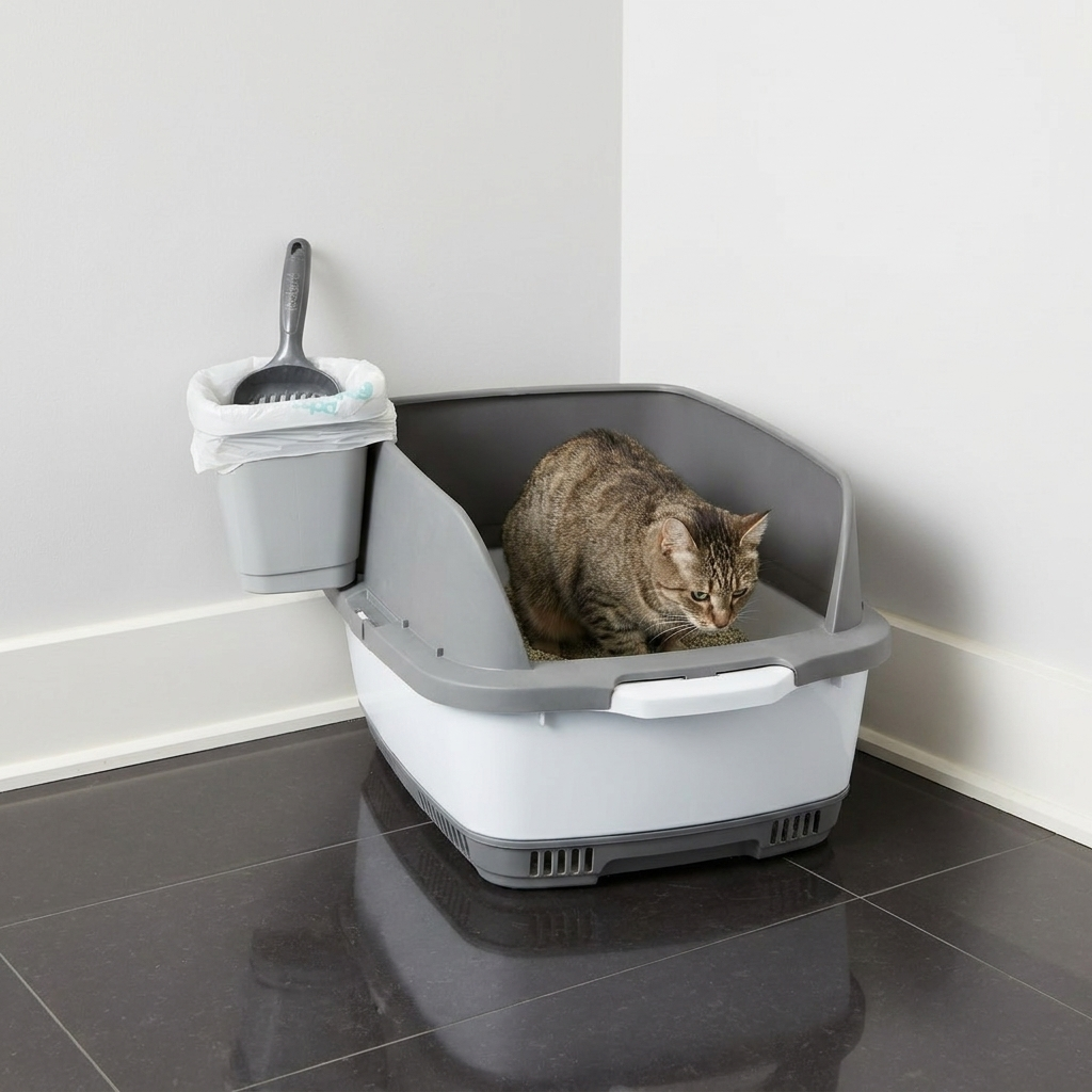 Bac à litière anti-odeurs Cateco - Kit de démarrage complet