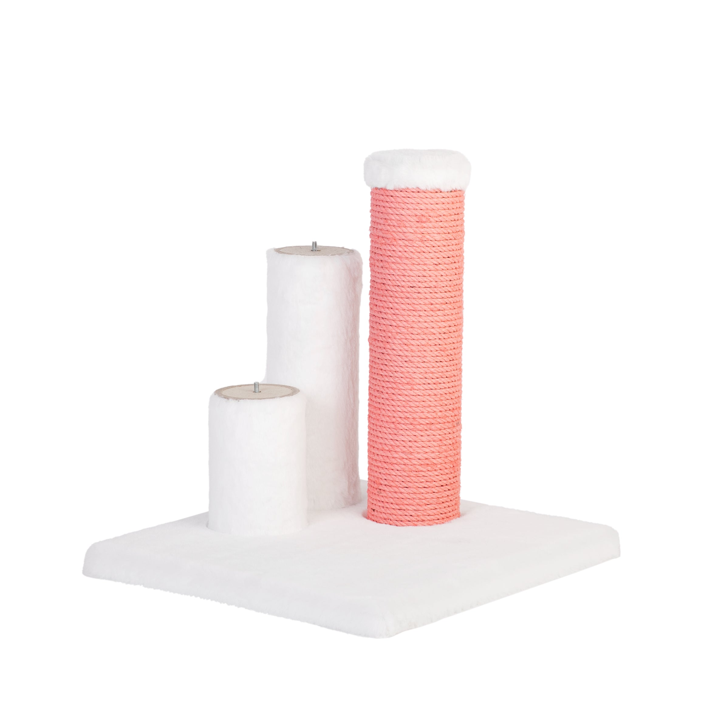 Noba Evolution - 4 en 1 Griffoir Évolutif - Fausse fourrure blanche