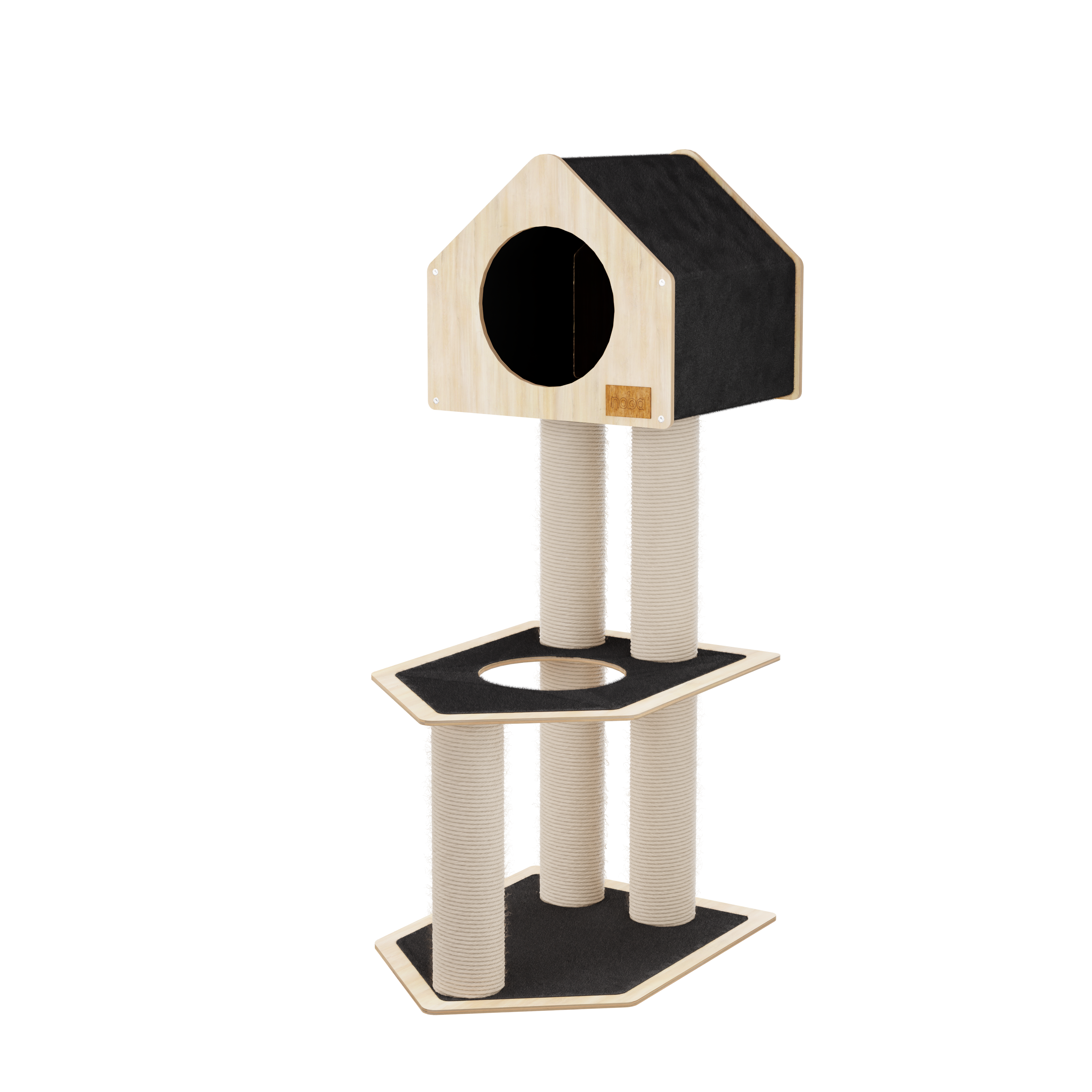 Condo Hideout - 2-Level Deluxe Cat Tree