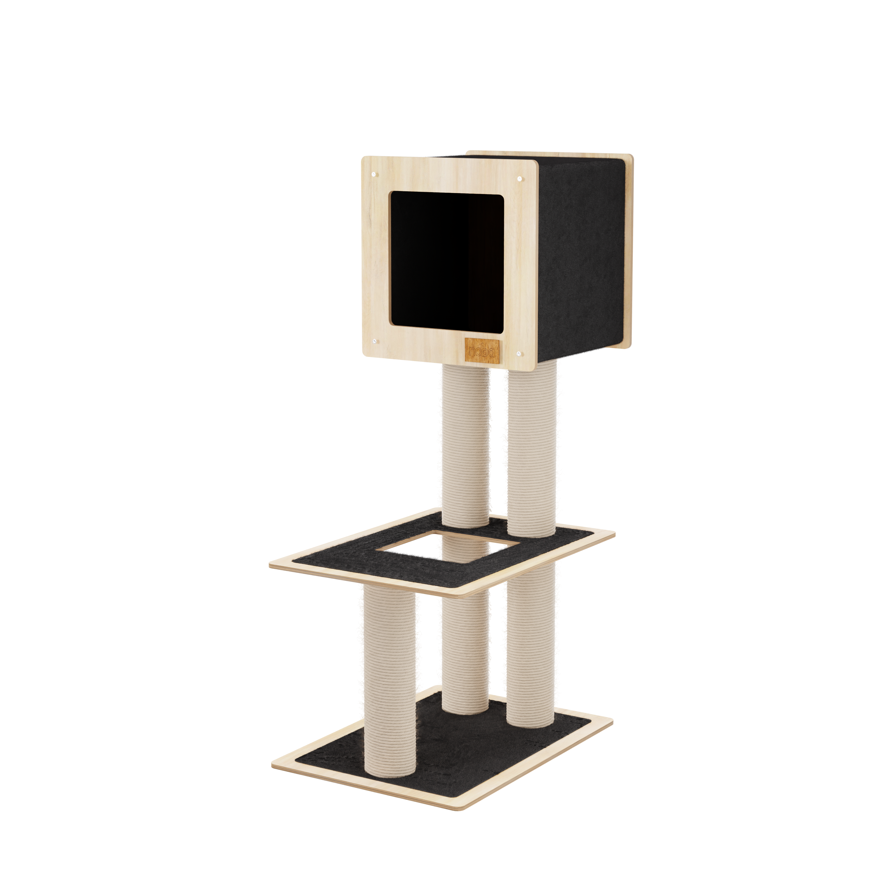 Hut Hideout - 2-Level Deluxe Cat Tree