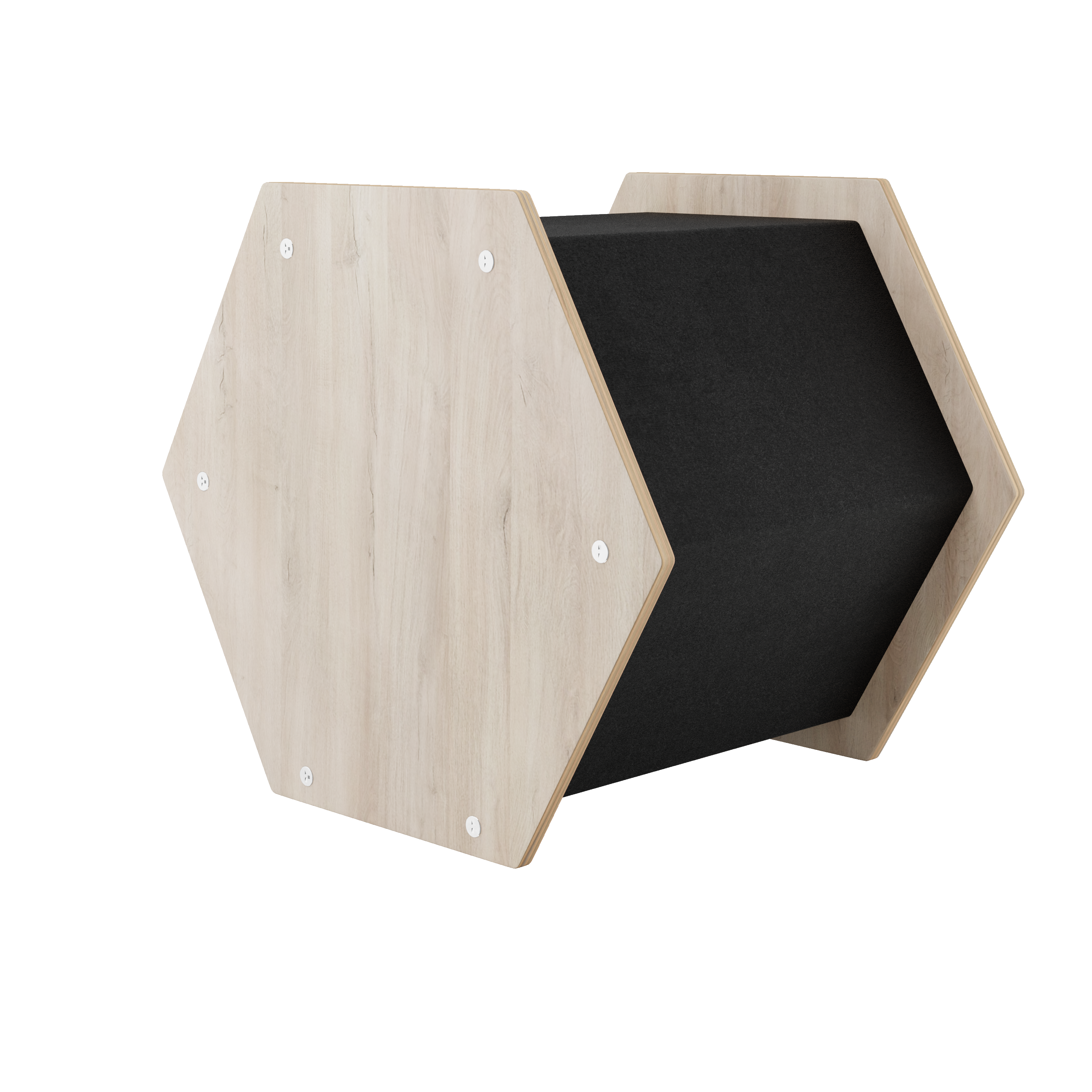 La maison Hexagonal Noba - Refuge griffable pour chat