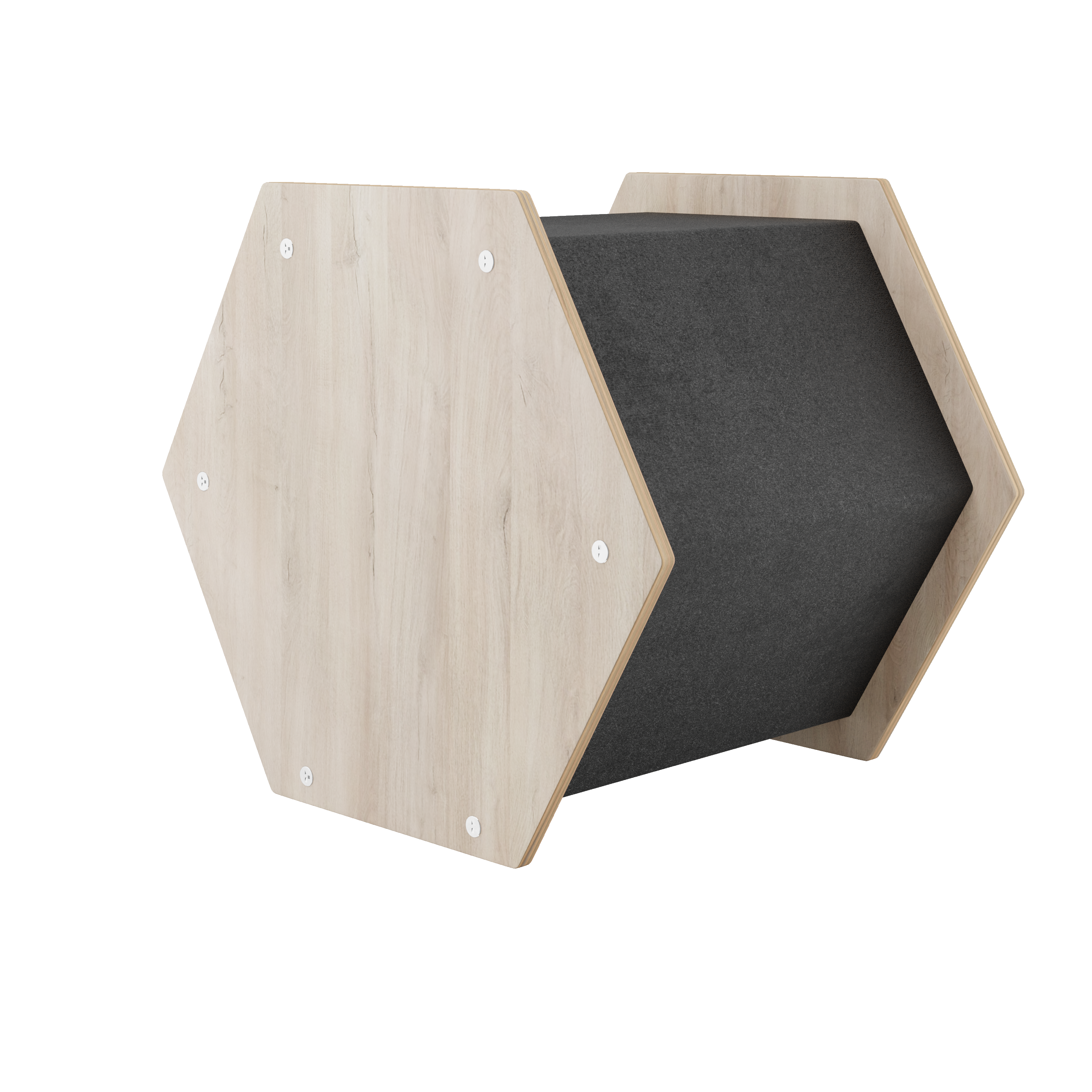 La maison Hexagonal Noba - Refuge griffable pour chat