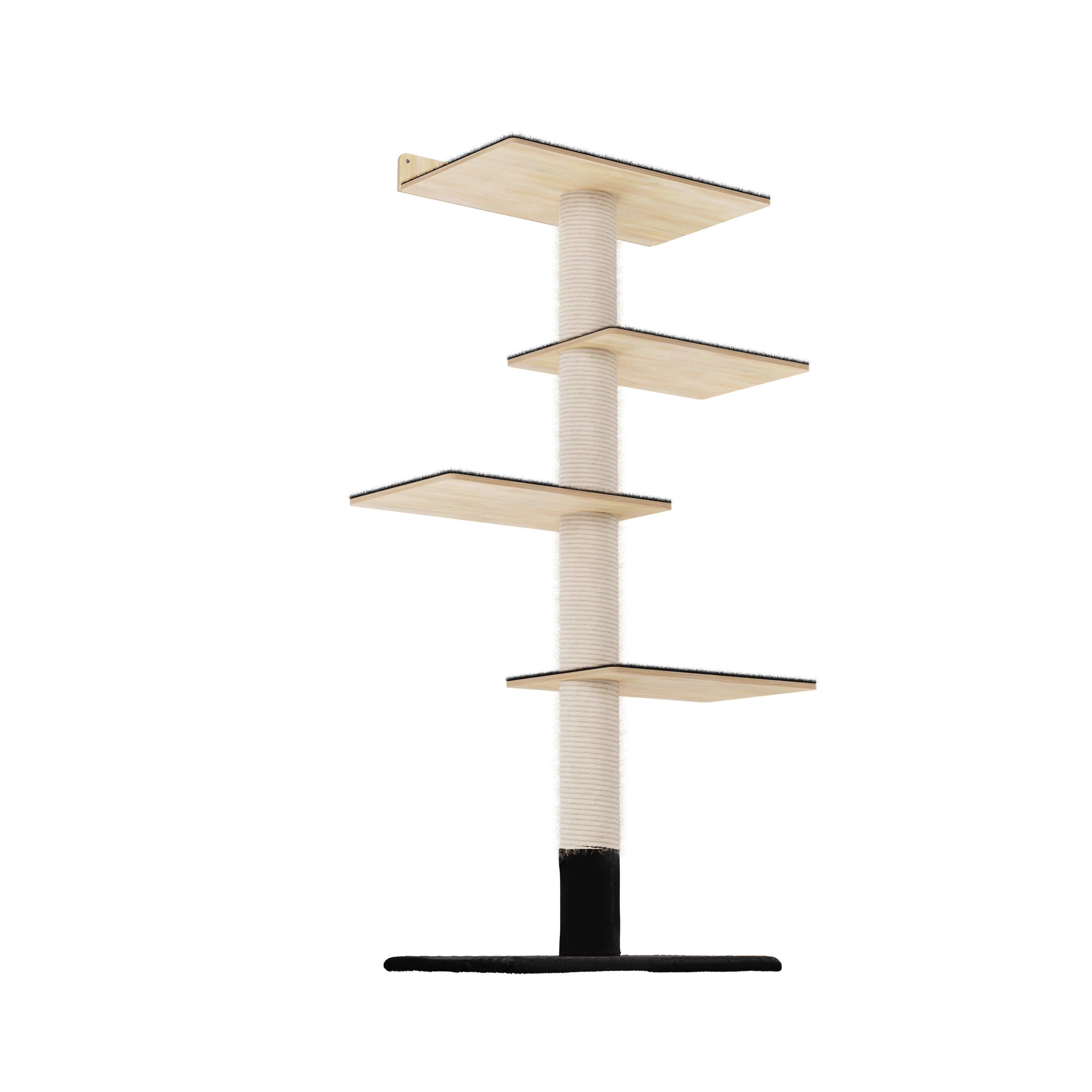 Tour pour chat Murale de 72 pouces - Parfait pour les petits espaces