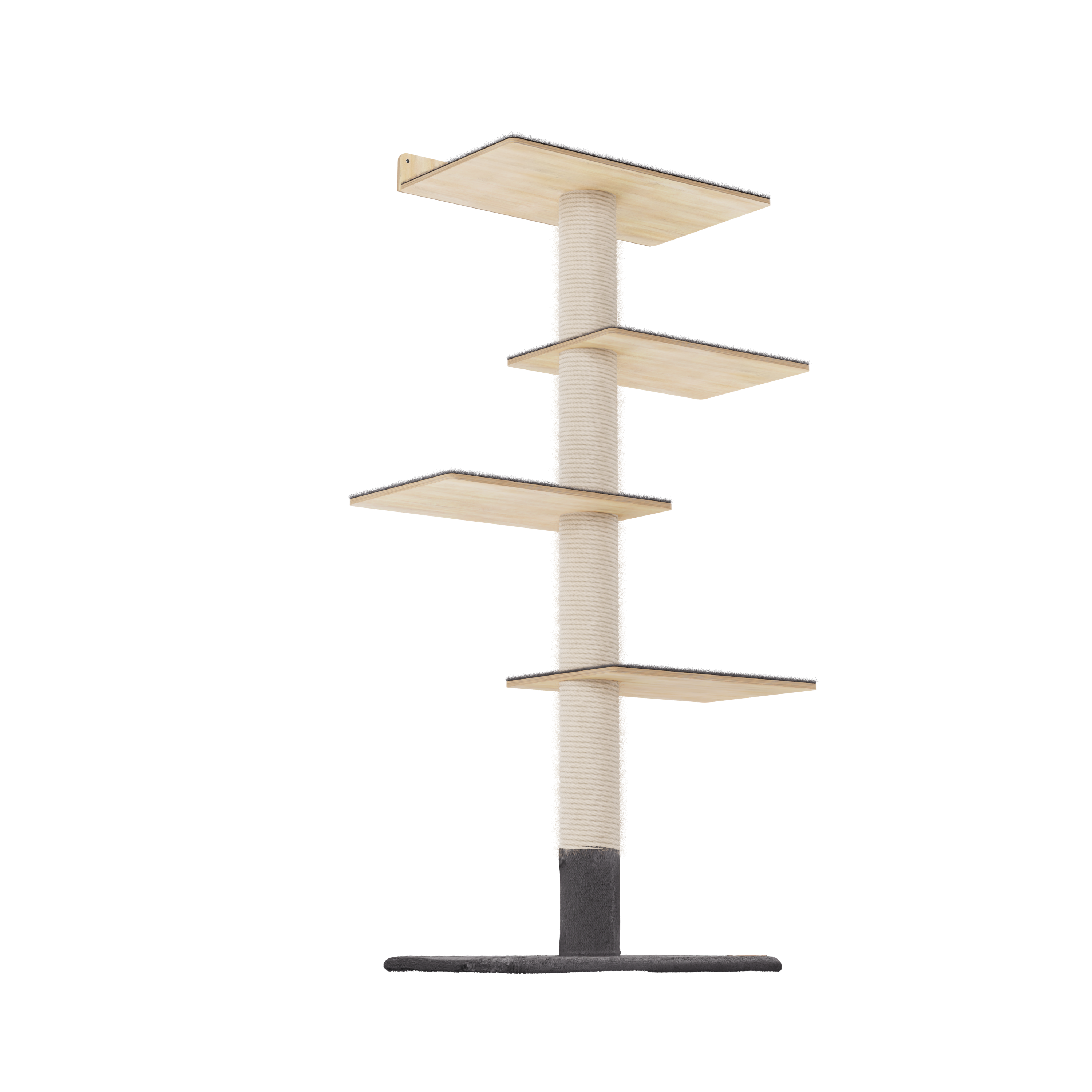Tour pour chat Murale de 72 pouces - Parfait pour les petits espaces