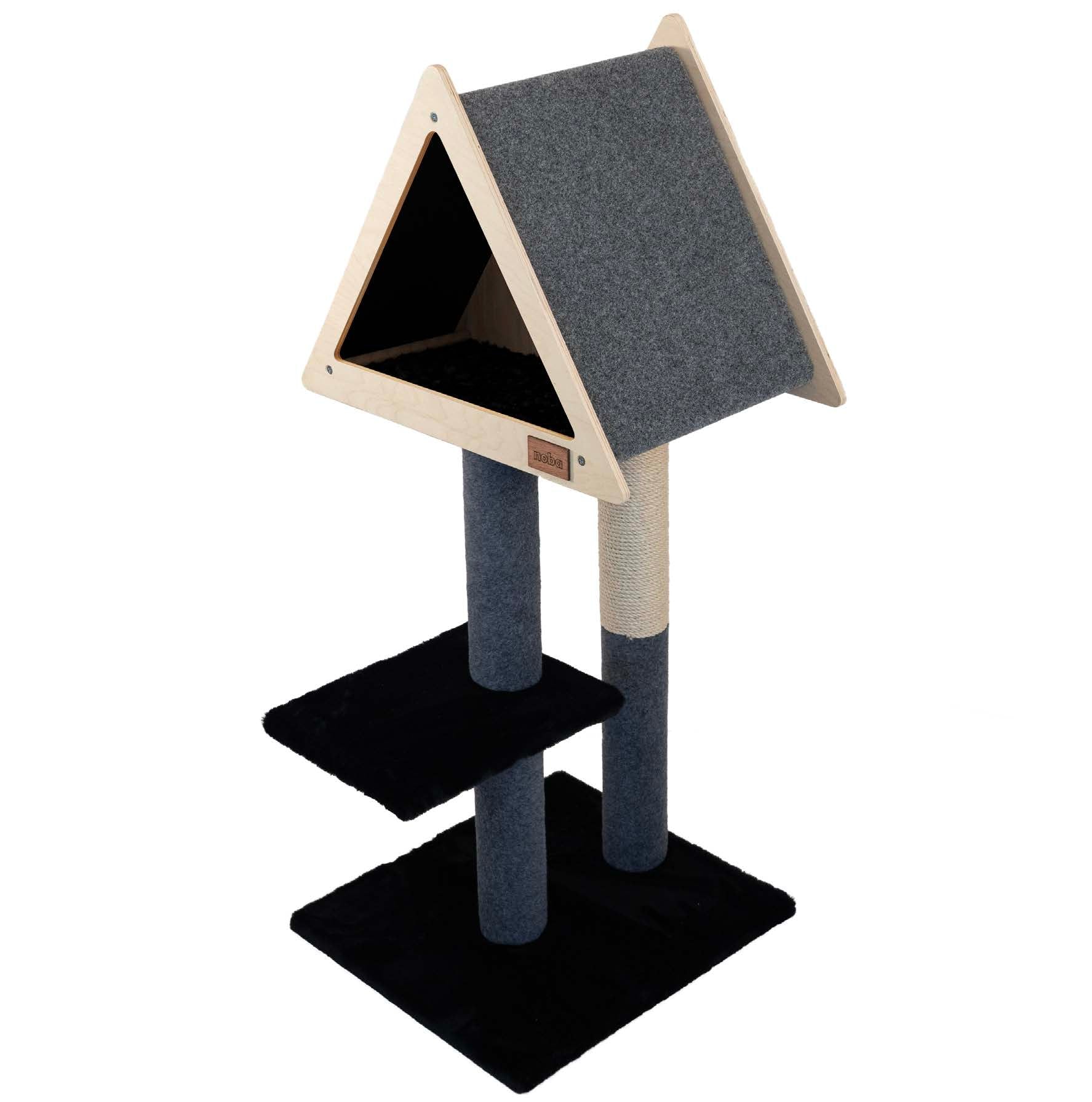 Arbre à chat de luxe Tipi avec corde en fique de haute qualité