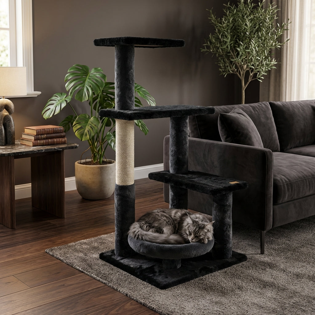 Panier bas - Arbre à chat à 3 niveaux