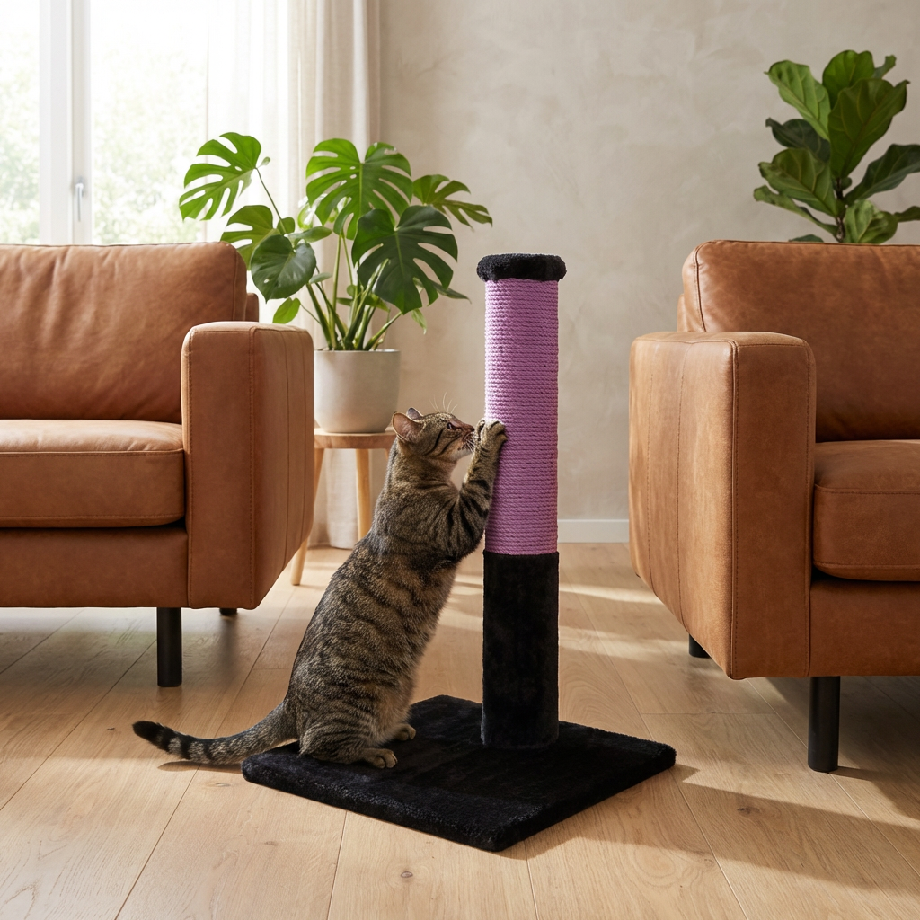 Griffoir Noba Classic 28" - Fausse fourrure noire