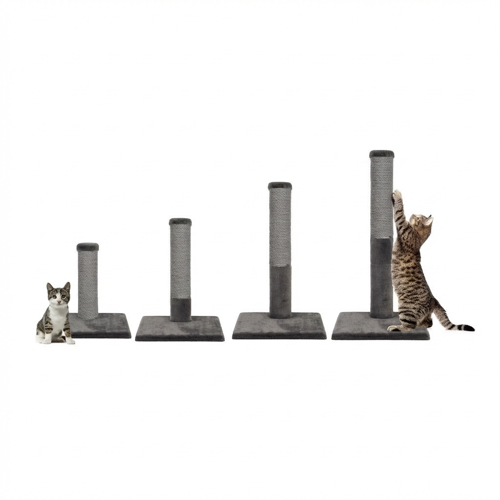 Noba Evolution - 4 in 1 Scratching post - Grey Faux Fur