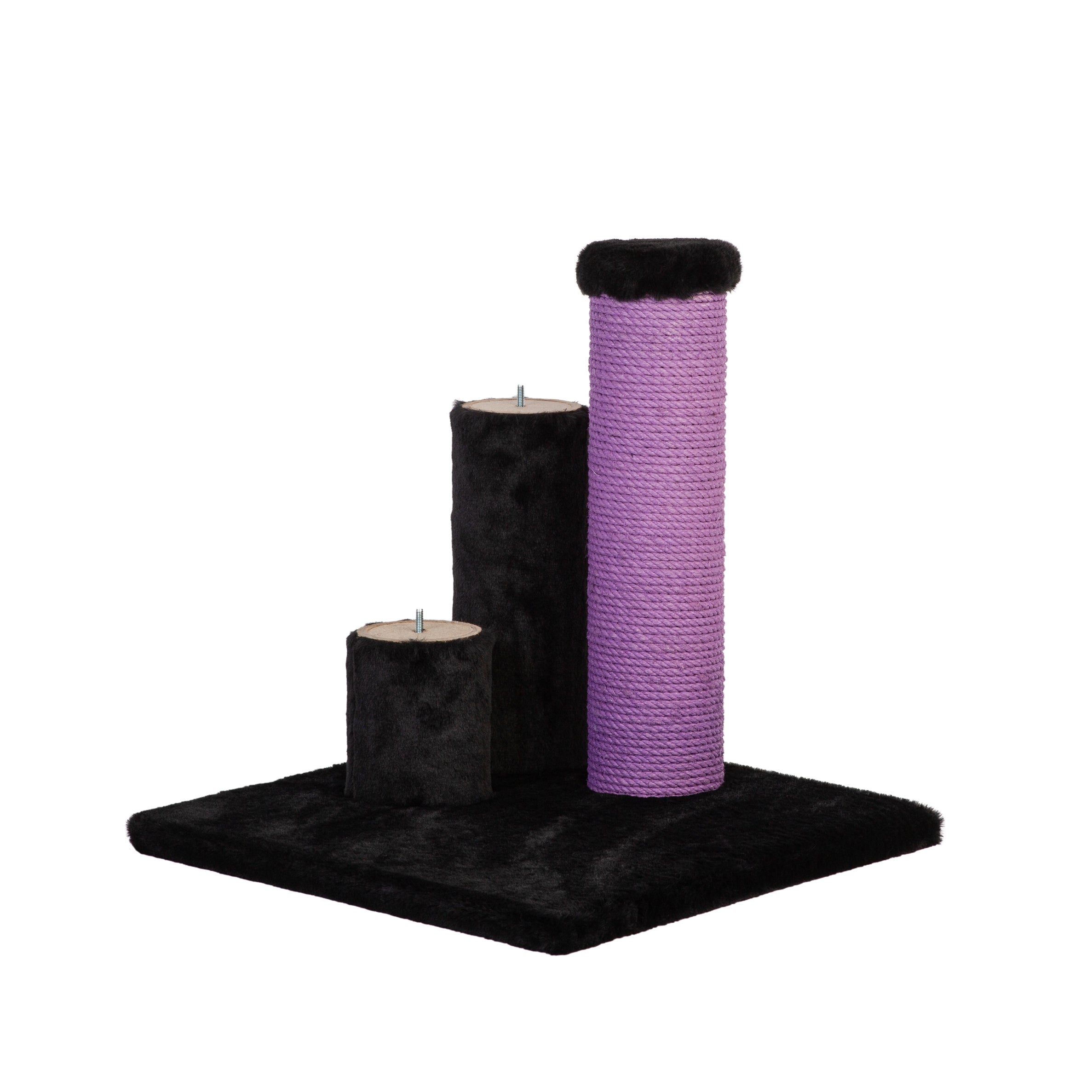 Noba Evolution - 4 in 1 Scratching post - Black Faux Fur