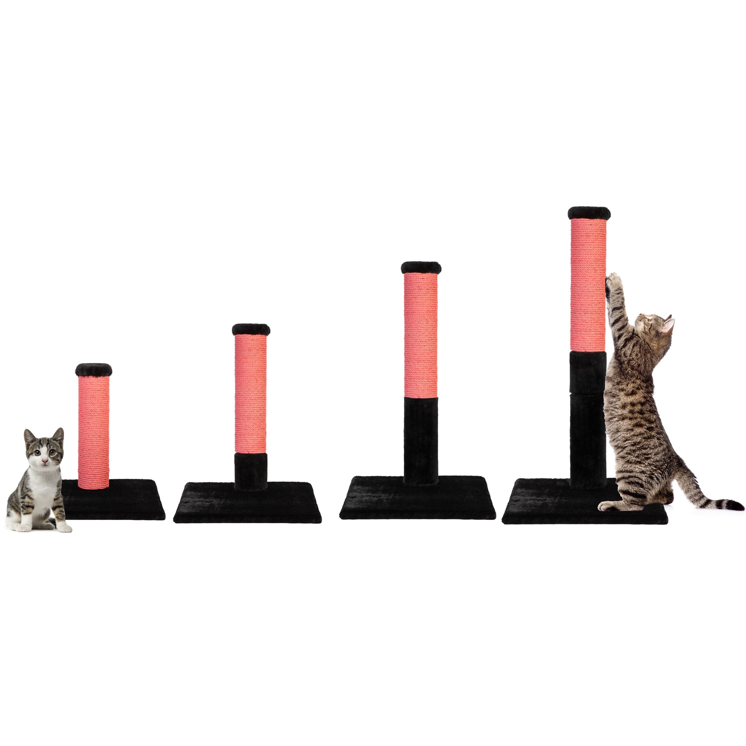 Noba Evolution - 4 in 1 Scratching post - Black Faux Fur