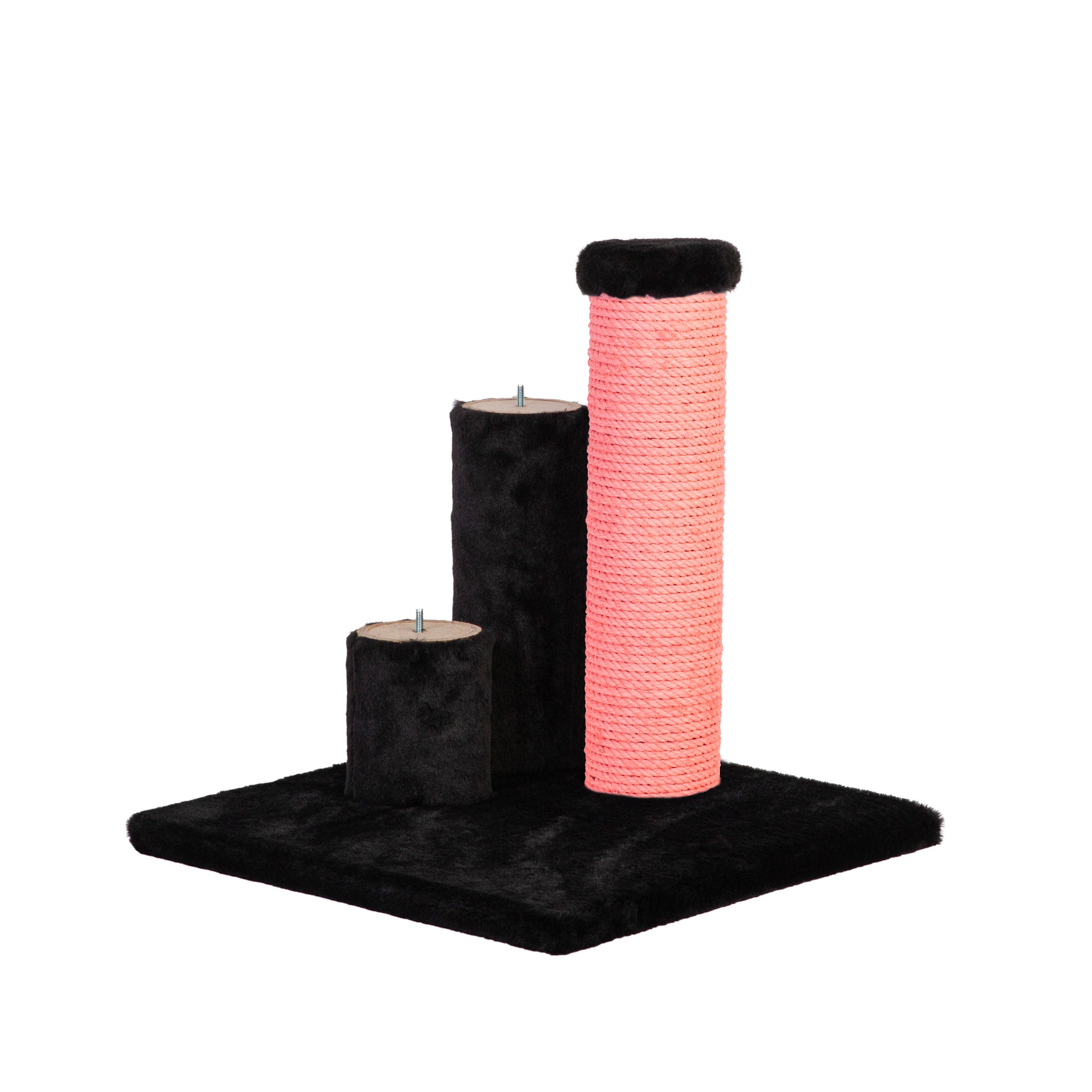 Noba Evolution - 4 in 1 Scratching post - Black Faux Fur