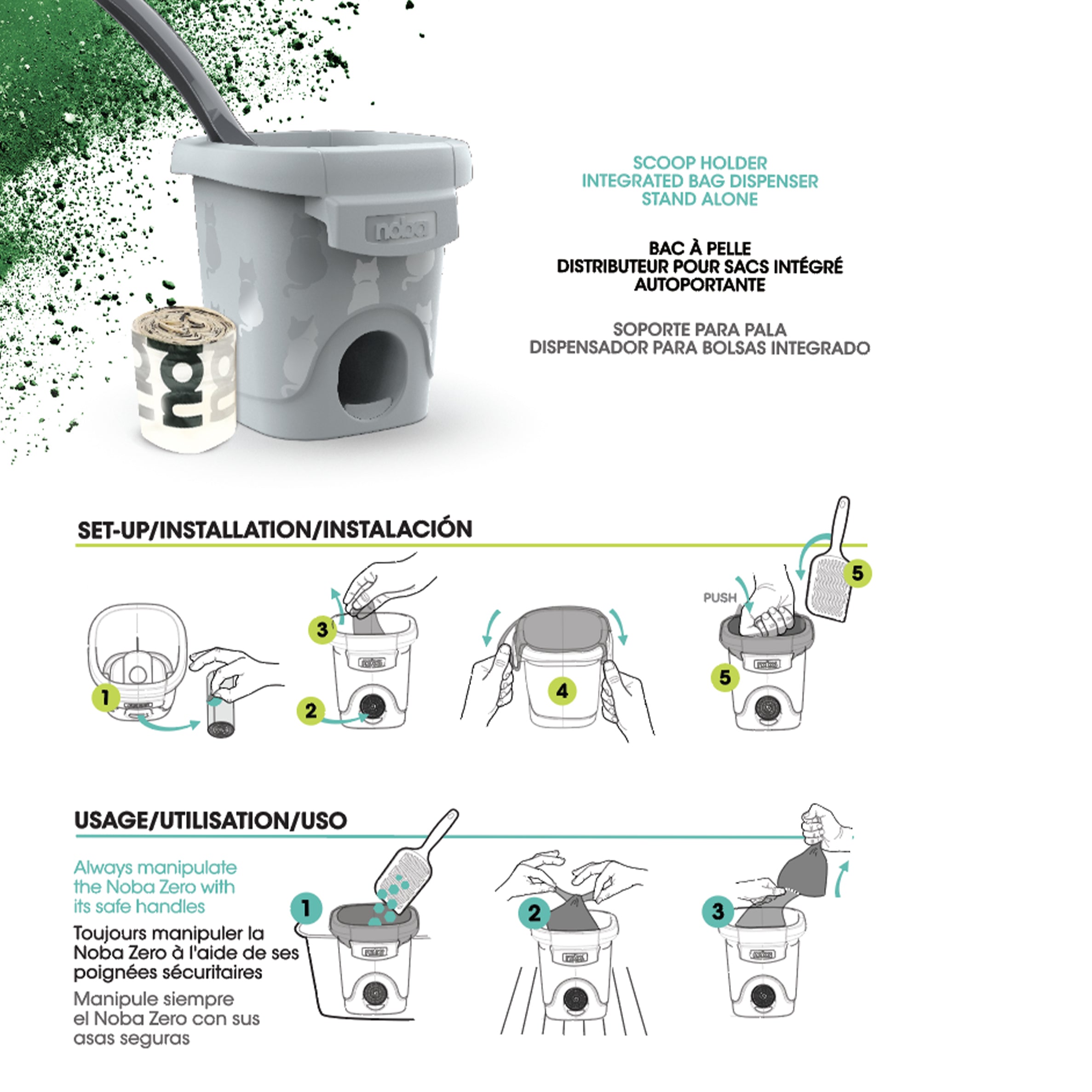 Noba Zero - Cat litter Waste Management System