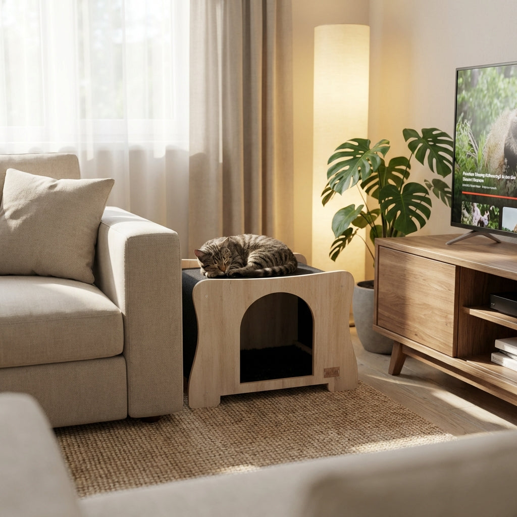 The Hammock Scratchable Cat House