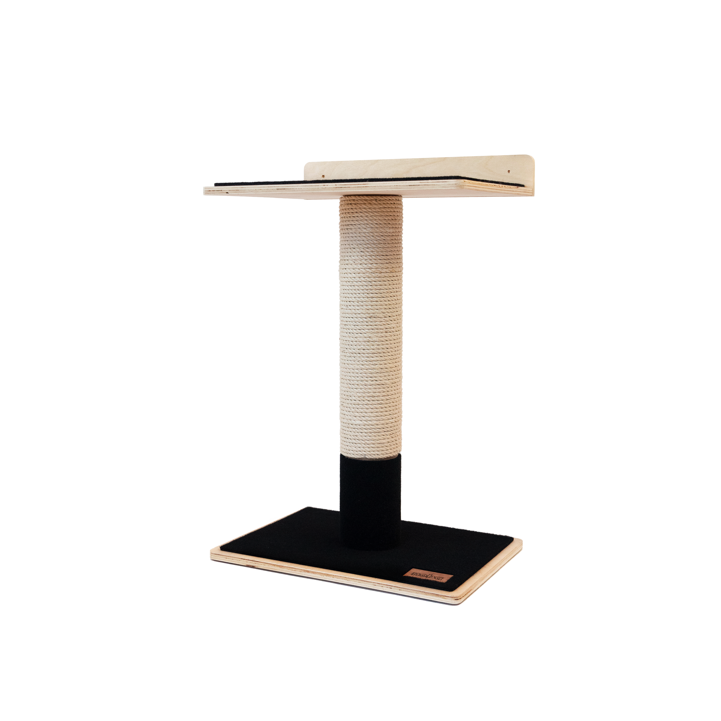 Noba Modern Plywood Cat Tree - 1 Tier Black Edition