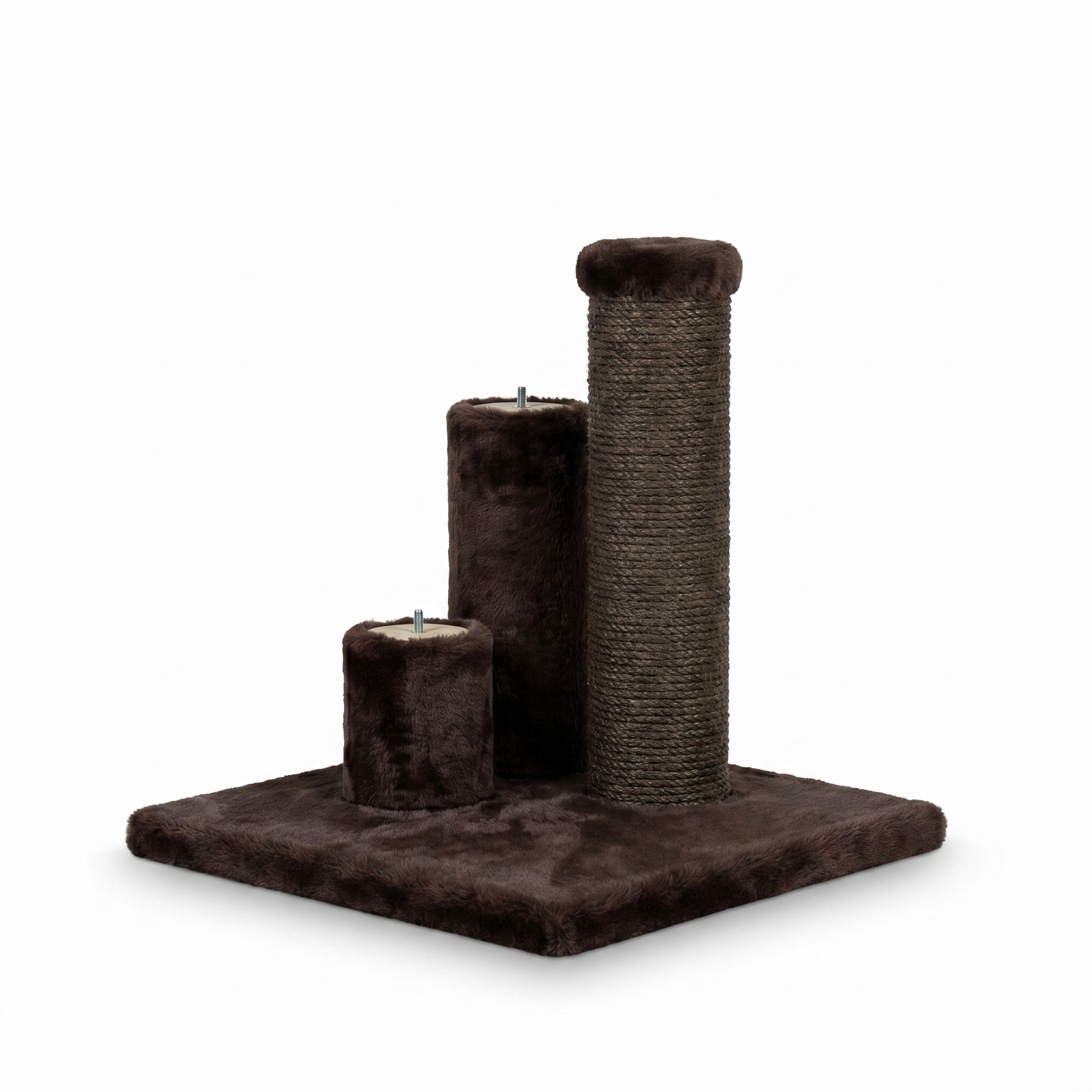 Noba Evolution - 4 in 1 Scratching post - Brown Faux Fur